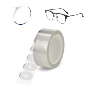 Factory Clear Lens Edging Blocking Pads Optical Eyeglasses Transparent Oval Anti Slip Adhesive Sticker Tape Processing Polishing