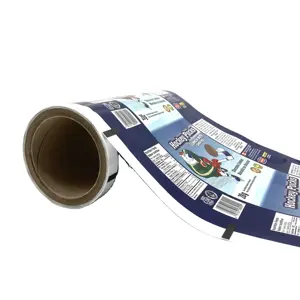 Flexible Soft Food Packaging Heat Seal Plastic Roll Film For Biscuit Sachet Aluminum Foil Film Stock