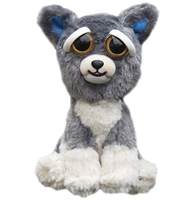 Poupées en peluche réversibles qui changent d'expression, 14 styles, jouets porte-clés, cadeaux d'anniversaire pour garçons et filles