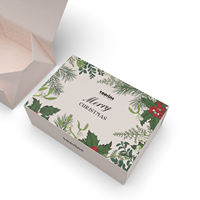 Grande boîte-cadeau pliable de présentation magnétique personnalisée haut de gamme avec fermeture à ruban à rabat conception pliante et couvercle durable