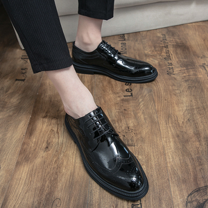 Scarpe eleganti Brogue comode scarpe da sposa <span class=keywords><strong>bianche</strong></span> da sposo in pelle oxford formali - Product Image 5