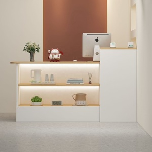 Comptoir de caisse simple et moderne pour petit magasin de vêtements, magasin de proximité, bureau d'accueil, réception - Product Image 3