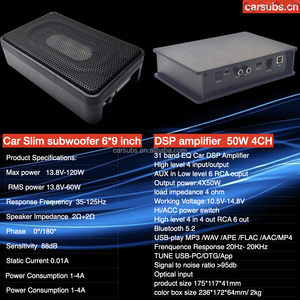 <span class=keywords><strong>Subwoofer</strong></span> actif de qualité pour voiture, sous le siège, 6*9 pouces, RMS 60W et DSP 4 entrées 4 sorties, haut niveau, 6 RCA, 4 canaux, 50W, classe AB - Product Image 3