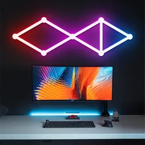 Điều khiển bằng giọng nói âm nhạc cảm biến ánh sáng Home Party trang trí RGB môi trường xung quanh bức tường ánh sáng