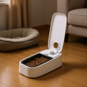 Comedero Automático Tx1 300 ml 13x7x24 cm Gris Negro Dispensador de Comida para Mascotas para Gatos y Perros - Product Image 3