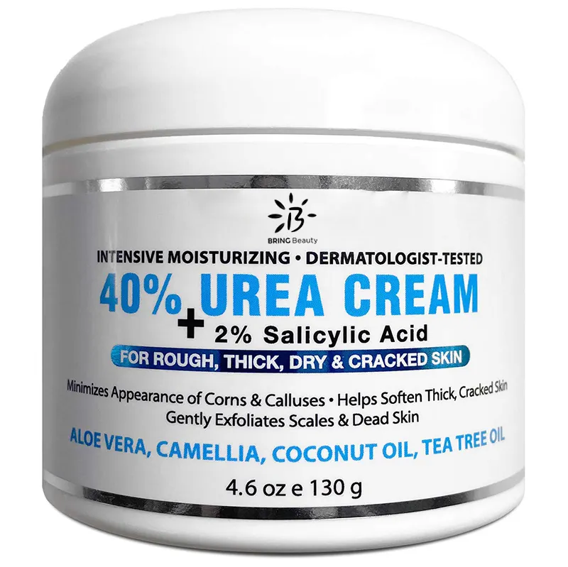 Oem pies cuidado de la piel crema 40% Urea pie ácido salicílico 2% reparación crema hidratante suavizar talones agrietados Etiqueta Privada