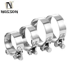 China Manufacture Exhaust Hollow T Bolt European Clamp Carbon Steel Pipe Clamps High Quality Cheap Price Hose Clamp