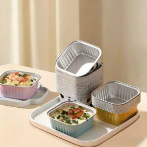 Moules à pâtisserie jetables en aluminium, mini moules à gâteaux, plateaux de barbecue, contenants multi-usages de qualité alimentaire - Product Image 4