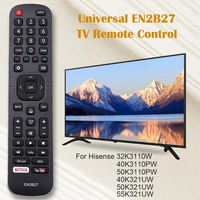 Télécommande universelle de remplacement EN2B27 à code fixe pour téléviseurs intelligents Hi-sense, avec piles AAA, portée de 10 m, vente en gros d'usine