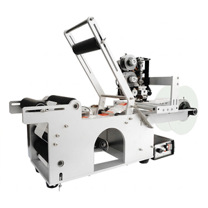 Semi Automatic <b>Labeling</b> <b>Machine</b> 650x300x550mm 1mm Precision Electric For Bottles Cans Food Beverage Industry - Product Image 1