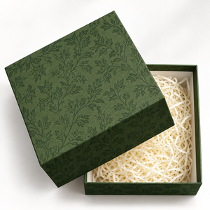 Boîte cadeau rigide personnalisée en papier, avec motif floral en relief, emballage de luxe pour parfum, bougie et produits de vente au détail haut de gamme - Product Image 3