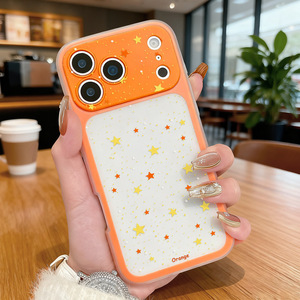 เคสสำหรับ iPhone 17 Pro Max ลายดาวกลิตเตอร์เรียบง่าย แบบสองในหนึ่ง รูแม่นยำ ปิดคลุมเต็มตัว ป้องกันการตกกระแทก - Product Image 4