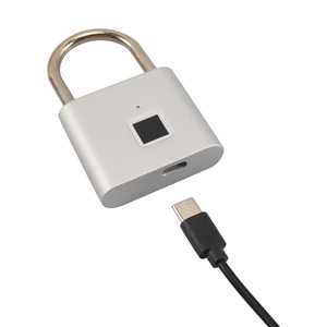 Candado con huella dactilar de aleación de zinc, cuerpo rectangular, IP65, resistente al agua, con un solo mecanismo de bloqueo para uso en exteriores - Product Image 4