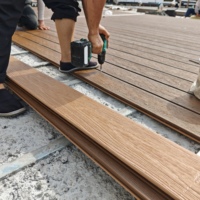 Planches de terrasse en WPC anti-UV, durables, personnalisées, imperméables, ignifuges, pour extérieur, pour maison.