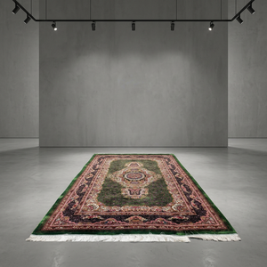 Alfombra de Seda Moderna de Alta Calidad, Alfombra de Diseño Anudada a Mano con Seda Pura Premium, Lavable y Antideslizante para Dormitorio o Sala de Estar de Lujo - Product Image 5