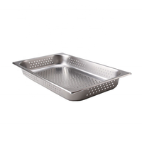 Perforierte Gastro norm pfanne Edelstahl-Gastro norm behälter mit Deckel 65mm 100mm 150mm Gn-Pfannen in Lebensmittel qualität