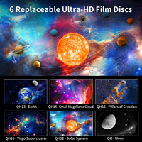 Mini projecteur intelligent Galaxy, lampe murale 2 en 1, lampe de projection de planétarium, lampe de nuit LED multifonction rotative pour intérieur et extérieur