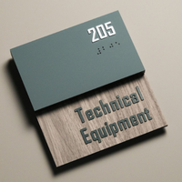 Plaque de porte personnalisée ADA en braille pour numéro de chambre d'hôtel