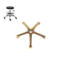 Base en aluminium dorée à cinq étoiles sur mesure, faible MOQ, vente chaude, pour chaise de laboratoire et d'atelier
