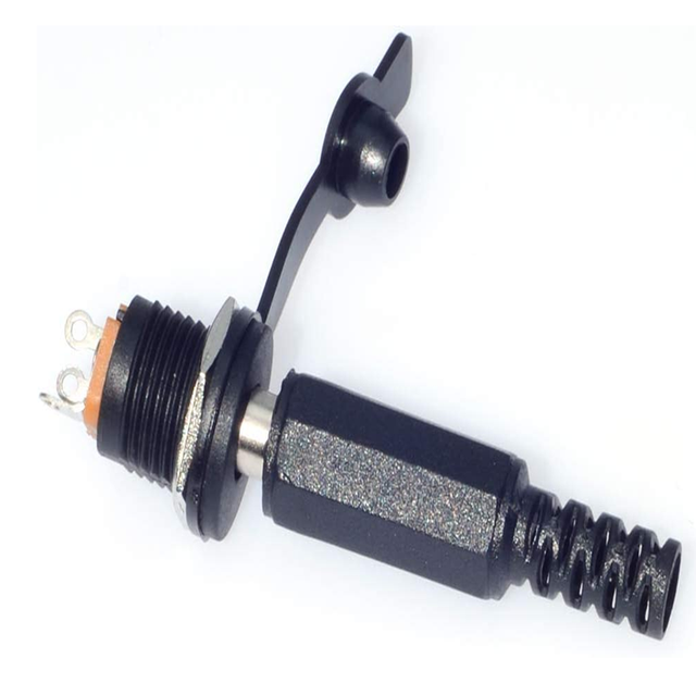 5.5MM X 2.5MM DC Male Power Plug Adapter Connector Solder Jack with High Connectivity