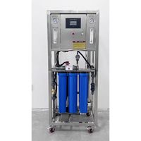 Machinerie de traitement de l'eau 250LPH 1600GPD à flux direct, cadre ouvert, pour système de traitement d'eau de puits par osmose inverse (RO)