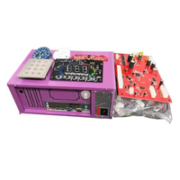 DX5000 4 en 1 Mini Machine de Tir Arcade, Jeu de Fléchettes, Jeu de Mots, ABS, 220V, à Monnayeur, pour Intérieur
