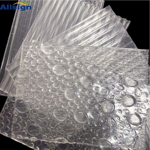 Allsign Factory placa acrílica ondulada extruida brillante 3mm 4mm 8mm hoja acrílica ondulada transparente para Decoración - Product Image 5