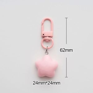 Porte-clés mini étoile mignon, pendentif pour téléphone portable, accessoire de sac, cadeau pour couple - Product Image 4