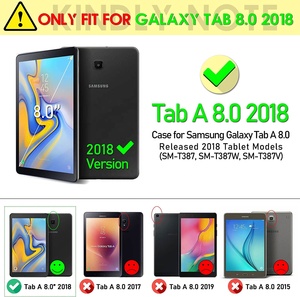 Coque de protection Eva résistante aux chocs avec poignée pliante pour SamsungTab a 8 ''T387 2018 étui antichoc - Product Image 2