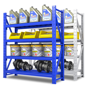 Imbullonato scaffalature sistemi di scaffalatura magazzino industriale scaffale di stoccaggio resistente per metallo originale copertina nera bianco blu - Product Image 6