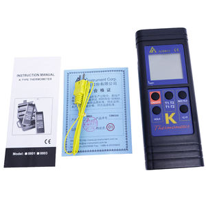 AZ8803 Handheld Digital Dual K Thermometer <b>ABS</b> Material Thermocouple Thermometer Dual Channels 2.5x Sampling Rate Per Second ODM - Product Image 2