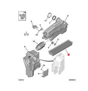 एयर फिल्टर 1444.<span class=keywords><strong>vk</strong></span> 1444.44. feugeot 206 307 के लिए 9650608480 - Product Image 6