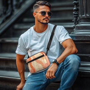 Borsa a Tracolla di Alta Qualità Personalizzata con Design Hawaiano Puakenikeni, Borsa Quadrata con Doppia Cerniera per Donne - Product Image 6