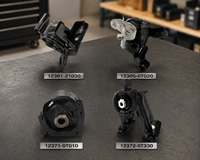 Support moteur en caoutchouc de rechange, ensemble complet de 4 pièces, série OE 12305-0T020 pour Toyota, pièces de réparation de châssis de voiture