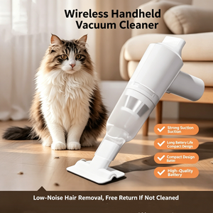Aspirateur portatif <span class=keywords><strong>sans</strong></span> fil silencieux rechargeable, mini aspirateur avec une puissante aspiration pour poils d'animaux, débris, nettoyage à domicile et en voiture - Product Image 2