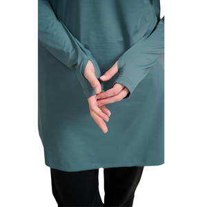 ชุดออกกำลังกายสำหรับผู้หญิงมุสลิมแบบสั่งทำพิเศษ เนื้อผ้าระบายอากาศได้ดี ทรงปกติ เสื้อกีฬาแขนยาว ชุดวอร์มไซส์ใหญ่แบบสุภาพ น้ำหนักเบา - Product Image 2