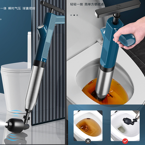 Desatascador de desagües, herramienta de succión para inodoros obstruidos, dispositivo de limpieza de drenajes domésticos, equipo de fontanería, bomba desatascadora con ventosa de goma - Product Image 1