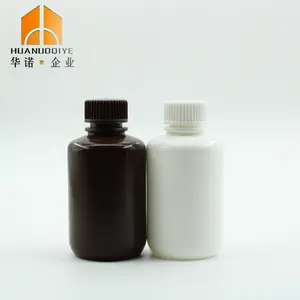 125Ml Kleine Sample Geneeskunde Grade Amber Kleur Plastic Kleine Mond Chemische Laboratorium Reagensfles