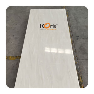 Koris nhà bếp Countertop lớn phiến đá nhân tạo đen Trắng Nhân Tạo Đá Cẩm Thạch corians sửa đổi acrylic rắn bề mặt tấm - Product Image 1