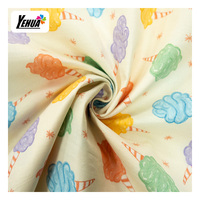 Tissu imprimé numérique 100 % coton à motifs de dessins animés, personnalisable, écologique, vente en gros directe d'usine chinoise