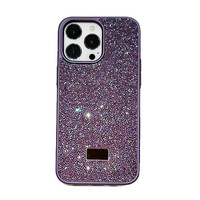Coque de téléphone de luxe en cristal coloré et diamant pour iPhone 17 16 15 14 13 12 Pro Max, coque arrière en TPU PC pour Samsung Galaxy S25