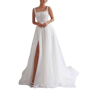 <span class=keywords><strong>Abiti</strong></span> <span class=keywords><strong>da</strong></span> <span class=keywords><strong>Sposa</strong></span> di Lusso <span class=keywords><strong>da</strong></span> Suzhou con Coda a Cappella in Tulle Avorio Eleganti Ampi Curvy Boho Glitter per <span class=keywords><strong>Sposa</strong></span> - Product Image 1