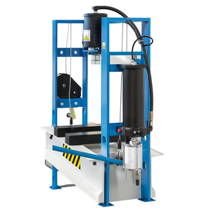 Presse hydraulique manuelle et pneumatique Fervi, capacité 10 tonnes, usage industriel en atelier - Product Image 2