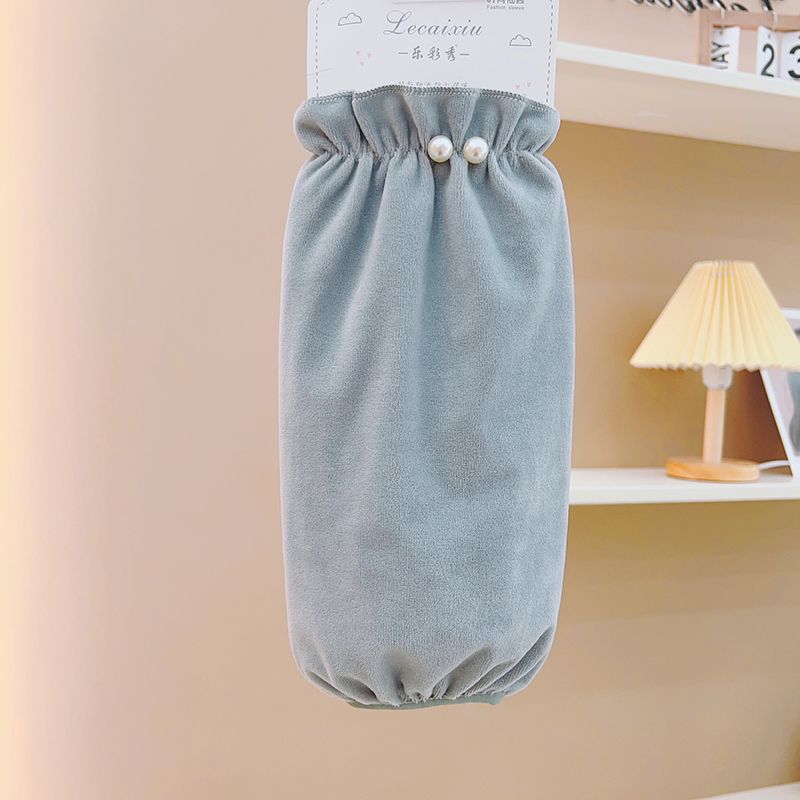 Manga larga gris perla