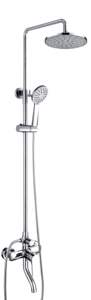 MCBKRPDIO Systèmes de douche chromés avec pommeau de douche de pluie de 8 pouces ABS douche à main, <span class=keywords><strong>barre</strong></span> coulissante réglable - Product Image 5
