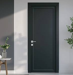 Puerta Interior Moderna Ecológica de Madera, Grano de Madera/Color Sólido, Reducción de Ruido, Impermeable, Fácil Instalación, Puerta Interior Ecológica para el Hogar - Product Image 5