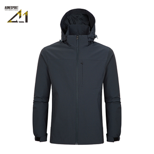 Chaqueta con Capucha para Hombre Aonesport, Ligera, de Nailon, Impermeable, para Primavera y Otoño, Estilo Urbano - Product Image 3