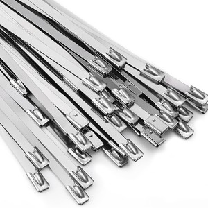 Attaches de câble en acier inoxydable 304, 4,6 mm, autobloquantes, de qualité marine, résistantes aux hautes températures, pour extérieur - Product Image 5