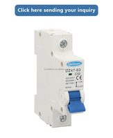 Hecho en fábrica 1P 2P 3P 4P 0.5A 1A 2A 3A 63A AC MCB Disyuntor en miniatura 6KA MLS Tipo C B D 230V 400V con certificado CE