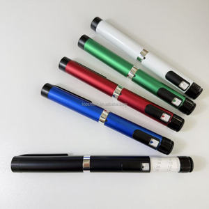 Reusable Metal 0-60IU Injection <b>Pen</b> with Case Adjustable 3ml <b>Refill</b> Compact Portable <b>Pen</b> Injector Dose Dial Storage Kit Set - Product Image 2